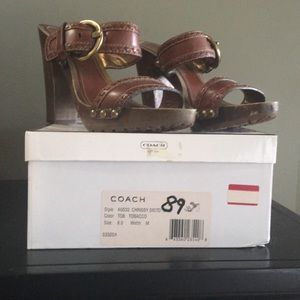 Coach platform sandals